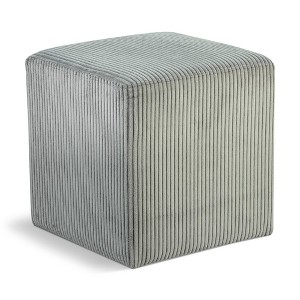 Meridian Furniture,Roy Microsuede Fabric Ottoman/Stool - 1 of 4