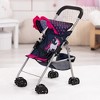 Doll Buggy Stroller W/ Sun Canopy, Blue, Pink Hearts, Unicorn - 3 of 4