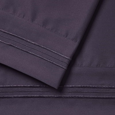Purple Eggplant Microfiber Standard/Queen Hypoallergenic Pillowcases Set