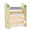 Kids Bookshelf Toy Storage Box, Multifunctional Toy Storage Cabinet With 14 Cubies For Nursery Kids Room Playroom - 3 of 4