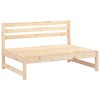 vidaXL 6 Piece Outdoor Patio Lounge Set - Solid Wood Pine Garden Furniture - Modular Design for Garden, Terrace, Deck - 3 of 4