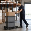 Heavy-Duty Folding Platform Truck, 330 lb Capacity Flatbed Cart with 4 ...