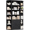 75" Tall Wooden Bookcase, 6-Tier Farmhouse Storage Shelf with Doors & Open Shelves for Living Room, Bedroom, Office Display & Organization - 2 of 2