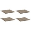 vidaXL Chair Cushion Set of 4 Taupe Oxford fabric (100% polyester) - 3 of 4