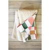 Ninola Design Watercolor checker Yuletide Fleece Throw Blanket -Deny Designs - 2 of 2