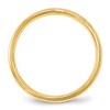 Black Bow Jewelry 4mm 10K White or Yellow Gold Half Round Milgrain Comfort Fit Band - 2 of 4