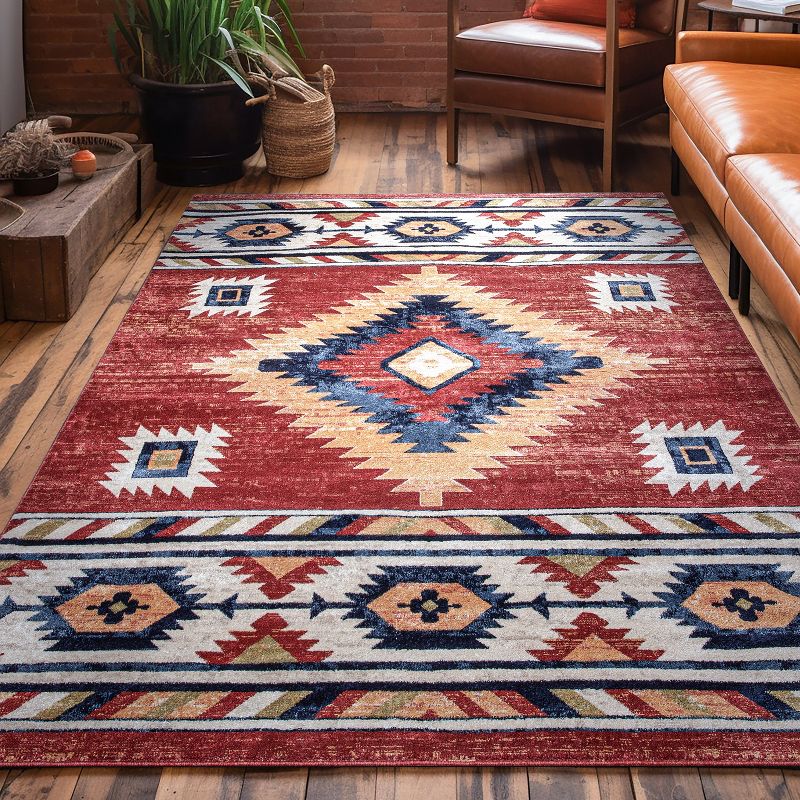Well Woven Lizette Traditional Medallion Southwestern Area Rug, 3 of 10