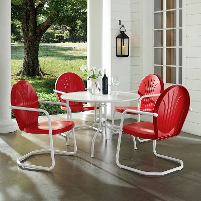 Red bistro chairs hot sale