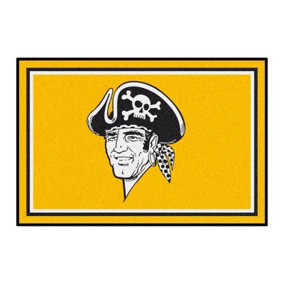 MLB Pittsburgh Pirates 4'x6' 1977 Retro Collection Plush Area Rug