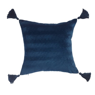 18"x18" Zeal Velvet Square Throw Blue - Sure Fit