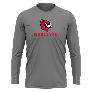 Men's Wesleyan University Adult Sport Long Sleeve Shirt Primary Logo - 1 of 4