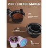 R.W.FLAME Single Serve Coffee Maker, Coffee Brewer for K-Cups Pods and Ground Coffee, Capsule Coffee Machine with 40 oz Water Tank, Black - 4 of 4