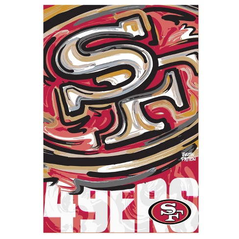 Evergreen Nfl San Francisco 49ers Garden Suede Flag 12.5 X 18