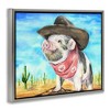 Stupell Industries Wild West Cowboy Pig, 31" x 25" - 3 of 4