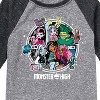 Boys' - Monster High - Toddler And Youth Raglan Graphic T-Shirt Raglan Graphic T-Shirt - 2 of 3