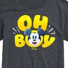Men's - Disney - Oh Boy Mickey Face Short Sleeve Graphic T-Shirt - 2 of 4