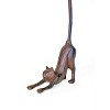 Cast Iron Cat Paper Towel Holder – 18" Tall Rustic Brown Decorative Accent By Kalalou - 4 of 4