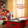HOMIOR Premium Gift Wrap Organizer, Underbed Storage Box, for Christmas Wrapping Paper - Fits 24 Rolls, Red - 2 of 4
