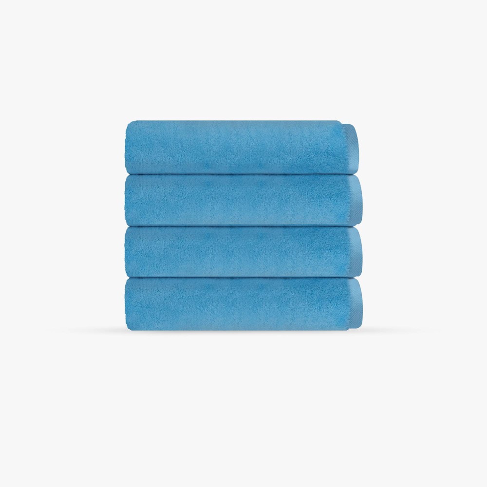 Photos - Towel Depera Home 4pc Puresoft Turkish Washcloth Set Seaglass