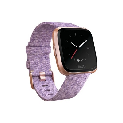 fitbit versa rose gold purple