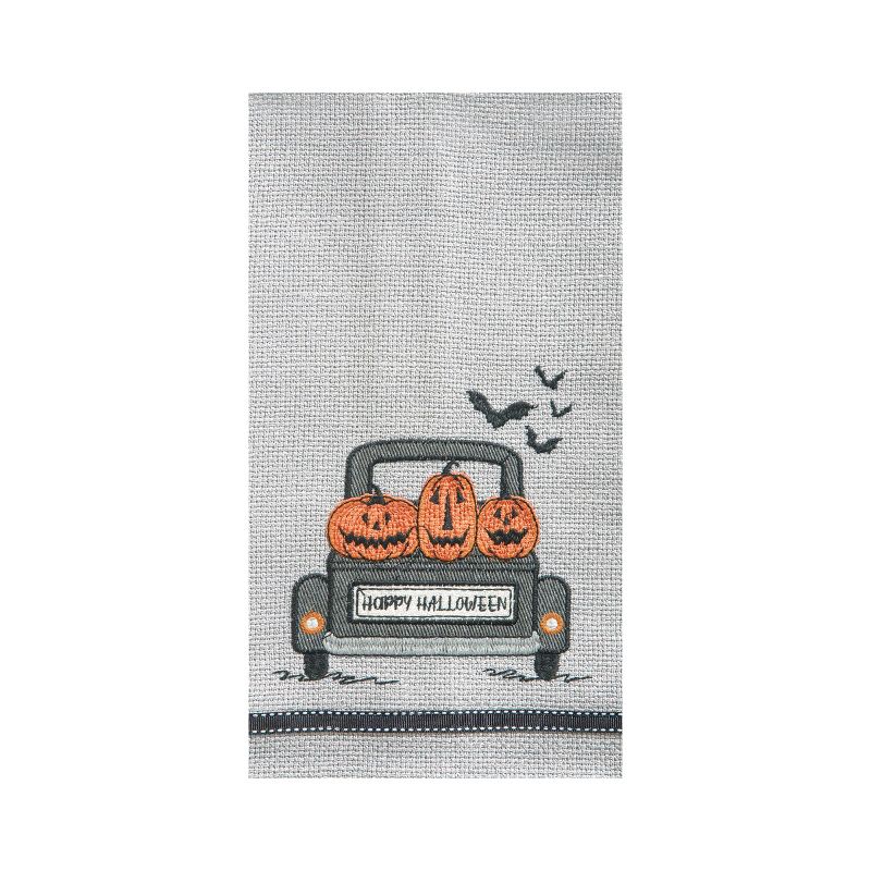 C&F Home Spooky Time Halloween Embellished Flour Sack Kitchen Towel, 1 of 6
