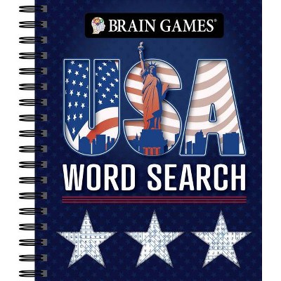 Brain Games - USA Word Search (#3) - by  Publications International Ltd & Brain Games (Spiral Bound)