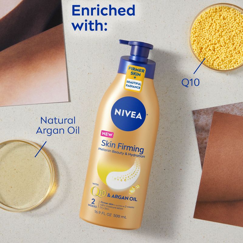 NIVEA Q10 Skin Firming Melanin Beauty &#38; Hydration Body Lotion - 16.9 fl oz, 5 of 12