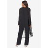 Roaman's Women's Plus Size Three-Piece Beaded Pant Suit - image 3 of 4