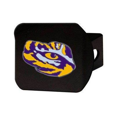 NCAA LSU Tigers Metal Emblem Hitch Cover - Black