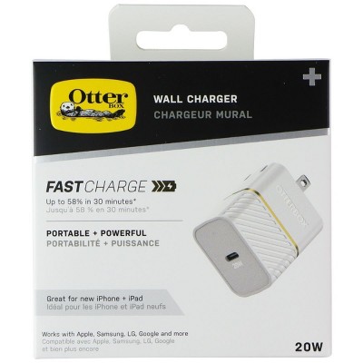 OtterBox Protection + Power Kit Case & Charger for iPhone 14 Plus - Clear/White