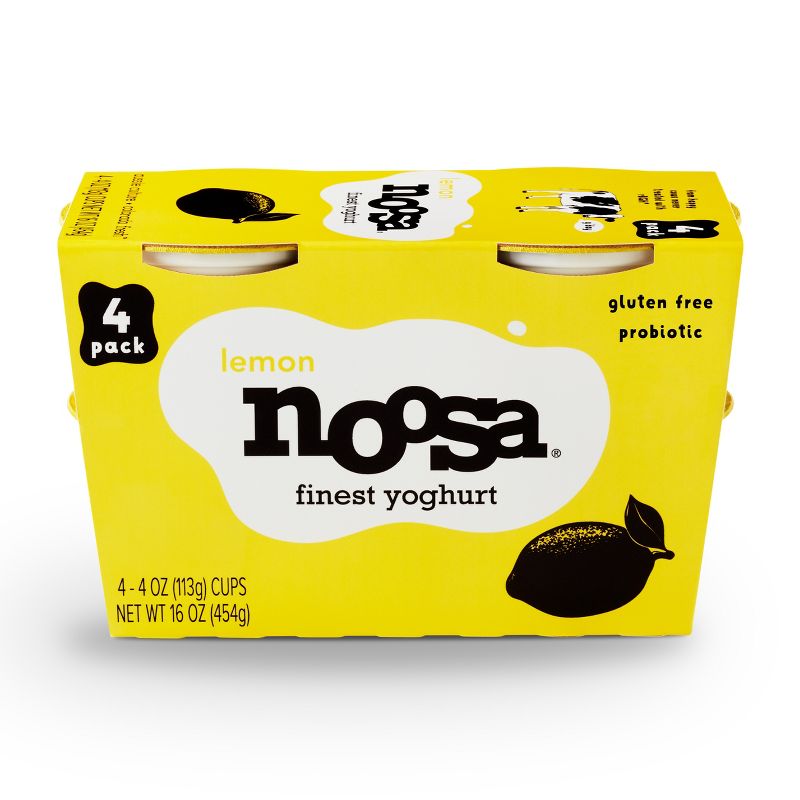 Noosa Lemon Yogurt Cups - 4ct/16oz, 1 of 8