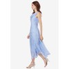 Roaman's Women's Plus Size Sleeveless Burnout Gown - 4 of 4