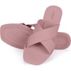 ROXONI Women Slippers Shower Pool Sandals Criss Cross Bathroom Quick Drying Slippers - 3 of 4