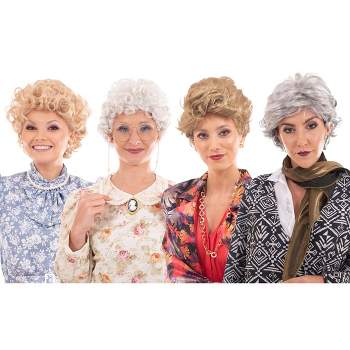 Toynk Golden Girls Complete Wig Set | Golden Girls Cosplay Wigs | Sized For Adults