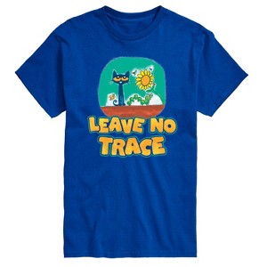 Men's - Pete the Cat - Leave No Trace Camping Short Sleeve Graphic T-Shirt - 1 of 4