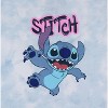 Seven Times Six Disney Lilo & Stitch Girls' Dancing Stitch Tie Dye Kids T Shirt Tee Blue - 2 of 4