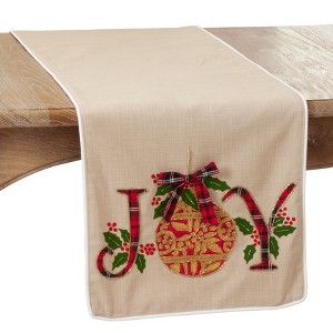 Saro Lifestyle Joy Runner, Natural, 16" x 72" - 1 of 4