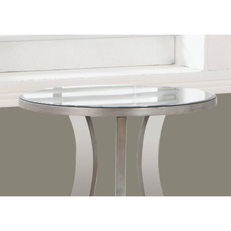 Round Accent Table with Mirror - Silver - EveryRoom, 4 of 7