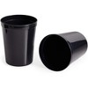 Juvale 16 Pack 16 oz Reusable Stadium Cups, Plastic Tumblers for Party, Black - 4 of 4