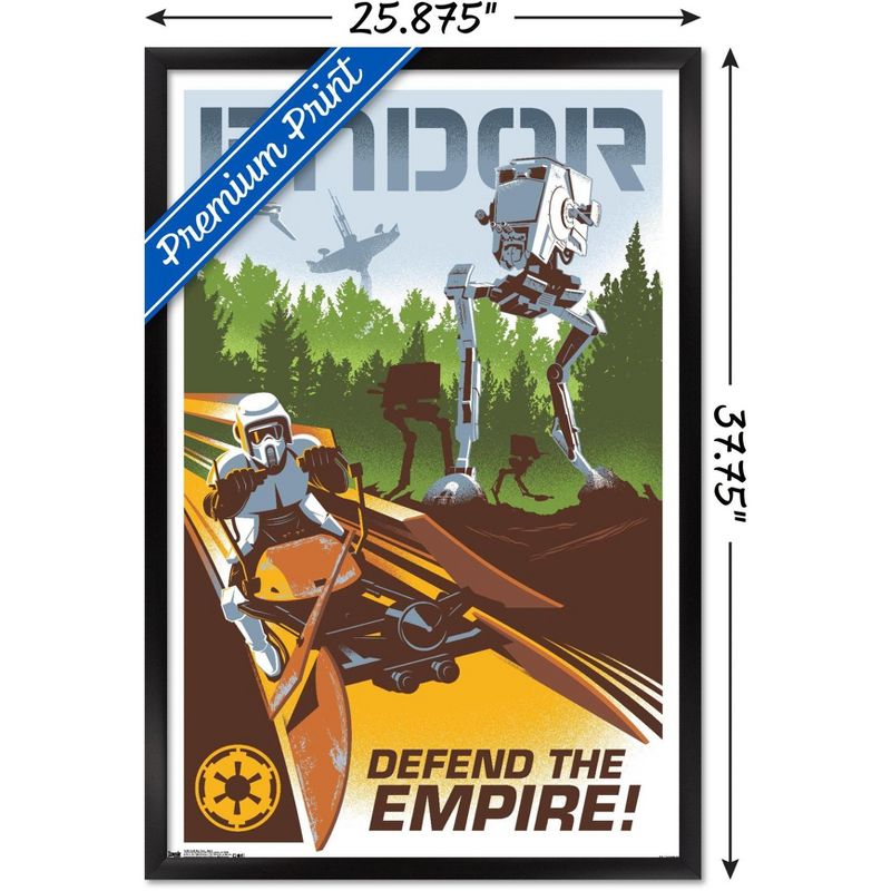 Trends International 24X36 Star Wars: The Return of the Jedi - Endor Framed Wall Poster Prints, 3 of 7