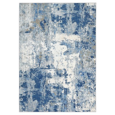 Washable Area Rugs, Large Modern Abstract Living Room Rug Soft Anti-Skid Thin Carpet Indoor Floor Carpets for Bedroom Dining Nursery Home Office