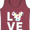 Women's - Disney - Mickey Love Fill Graphic Racerback Tank - 2 of 4