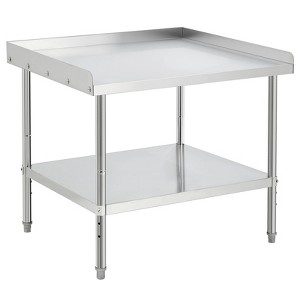 Coucheta Stainless Steel Grill Stand Table - 30x24x30 Inches, 660 LBS Heavy-Duty Capacity, NSF Certified, with 2" Edge Baffle for Home - 1 of 4