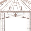 vidaXL Pavilion Antique Brown Wrought Iron Large Ornaments Pavilion - 3 of 4
