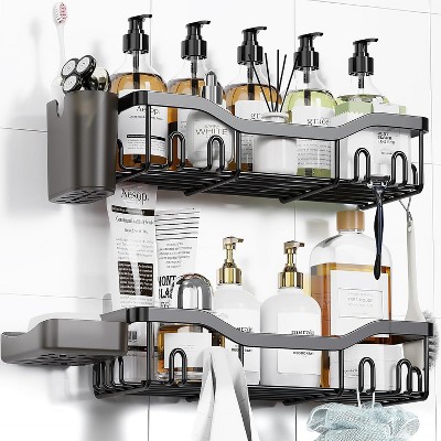 RUMSEM Wall Shelf for Inside Shower Storage with Soap Dish