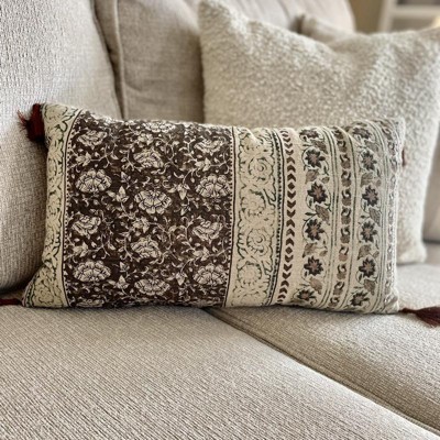 Handwoven Rust Lumbar Pillow (insert included) – LuLee Co.