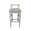 International Concepts Canyon Collection Solid Back Bar Height Stool - 30" Seat Height - 2 of 4