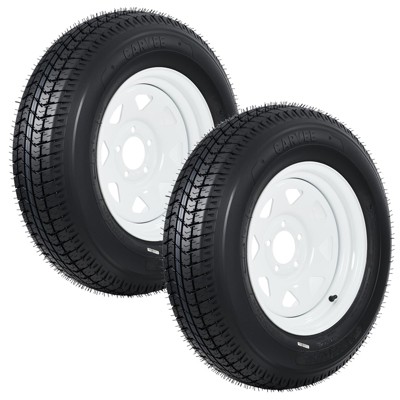 thumbnail image 2 of 2-Pack MERXENG ST205/75D15 Trailer Tires On Rims – 5 Lug On 4.5 2 of 4