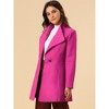 INSPIRE CHIC Women's Classic Stand Collar Long Sleeve Winter Belted Long Coat - 2 of 4