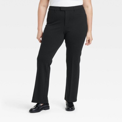 Women's High-Rise Flare Ponte Trousers - A New Day™